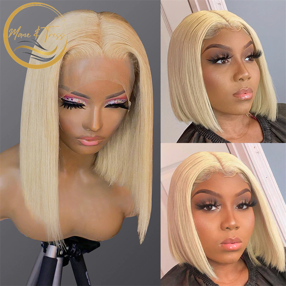 Straight Blonde HD Lace 13x4 13x6 Frontal Wig - Long or Bob