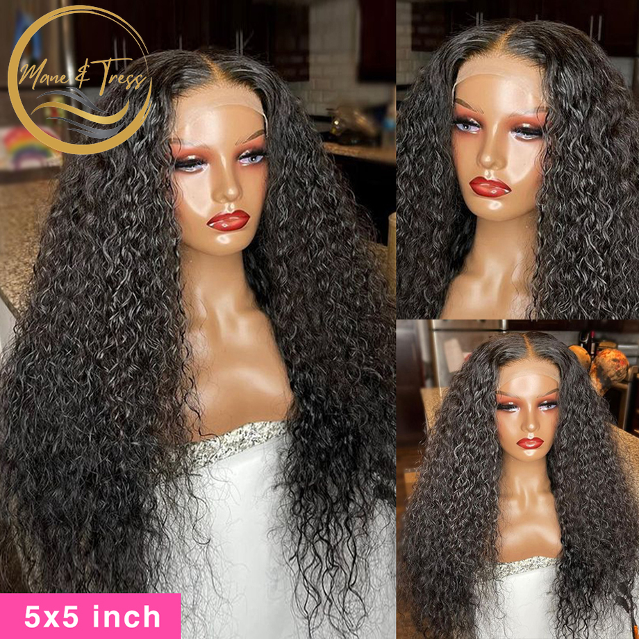 Water Wave HD Lace 4x4 Closure, 13x4 Frontal Wig 